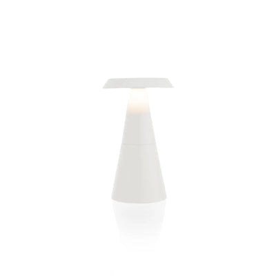 Filini Cone metal table lamp, white - DesertRiver.shop