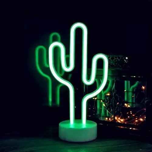 Neon cactus light Desert River