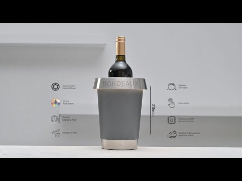Villeroy & Boch Bordeaux wine cooler with light (Rechargeable)