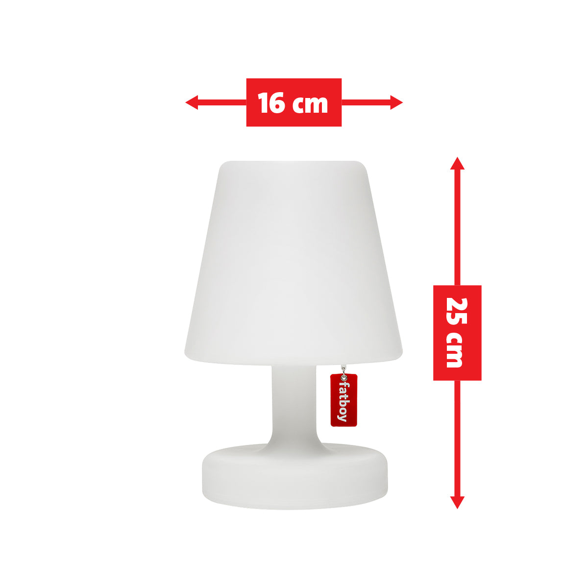 Dimensions of Fatboy Edison The Petit Table Lamps