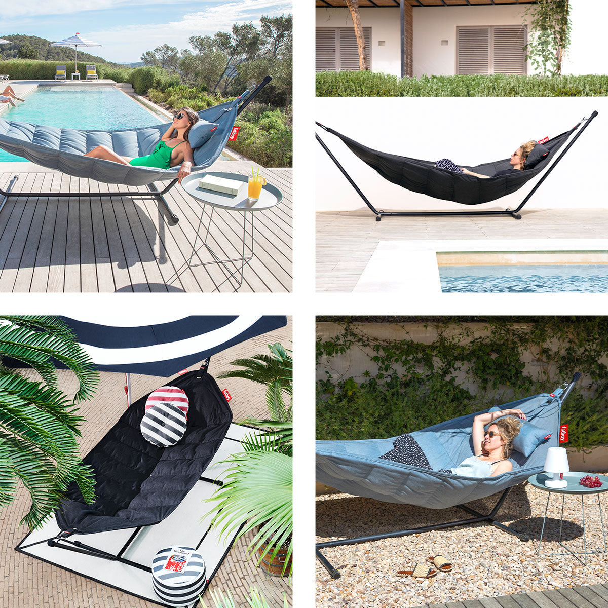 Fatboy Hammock Swing and Stand with Pillow - Sahara
