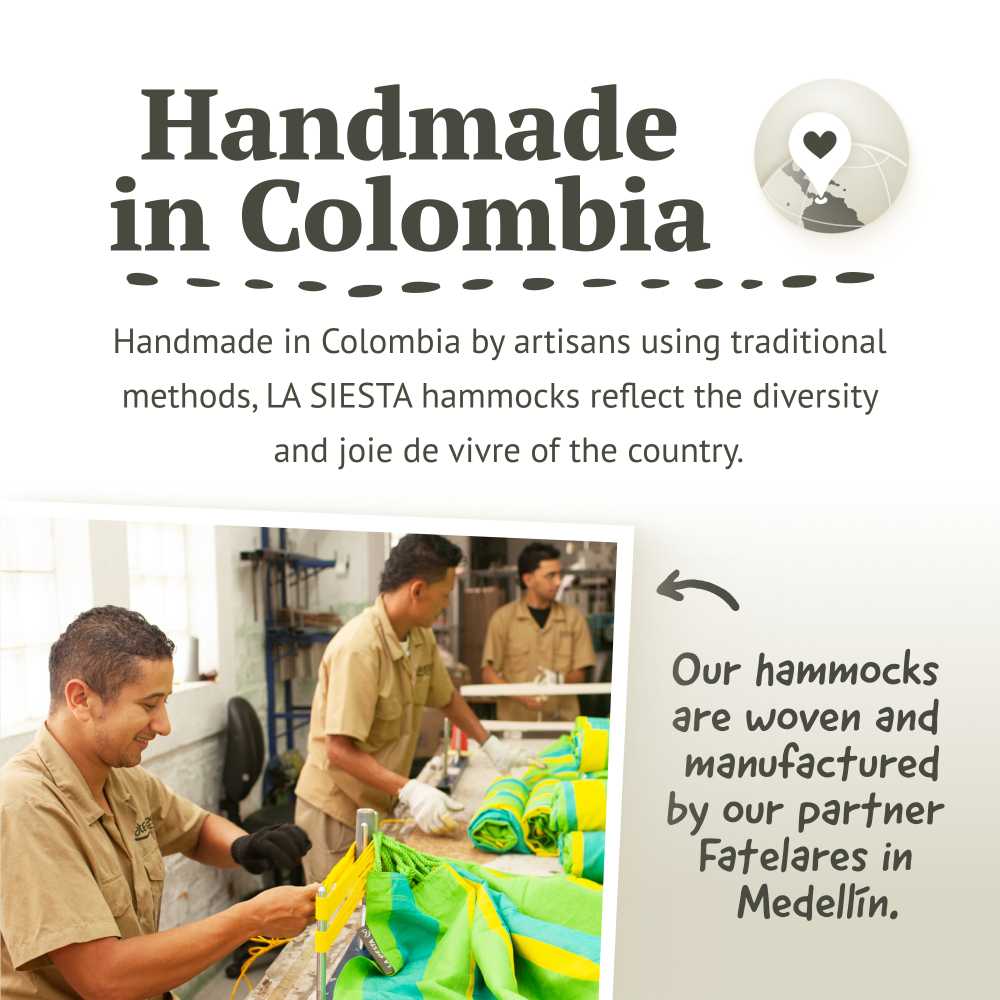 LA SIESTA Brisa classic swing hammock, double (160 cm width) - DesertRiver.shop