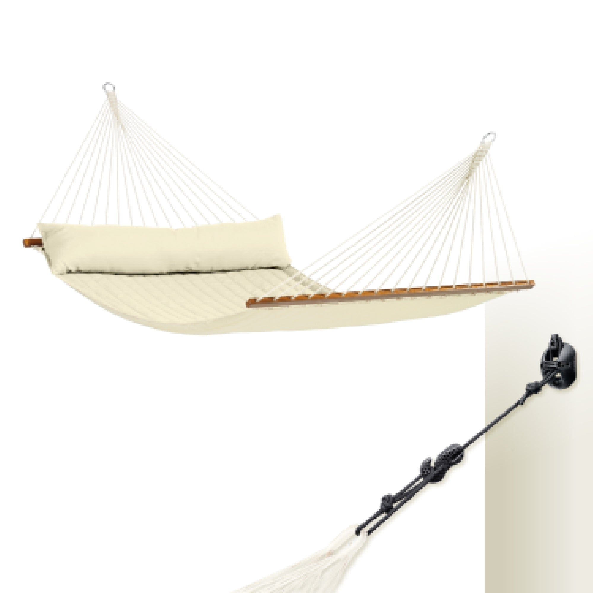 LA SIESTA Alabama Kingsize Hammock Swings are easy to mount 