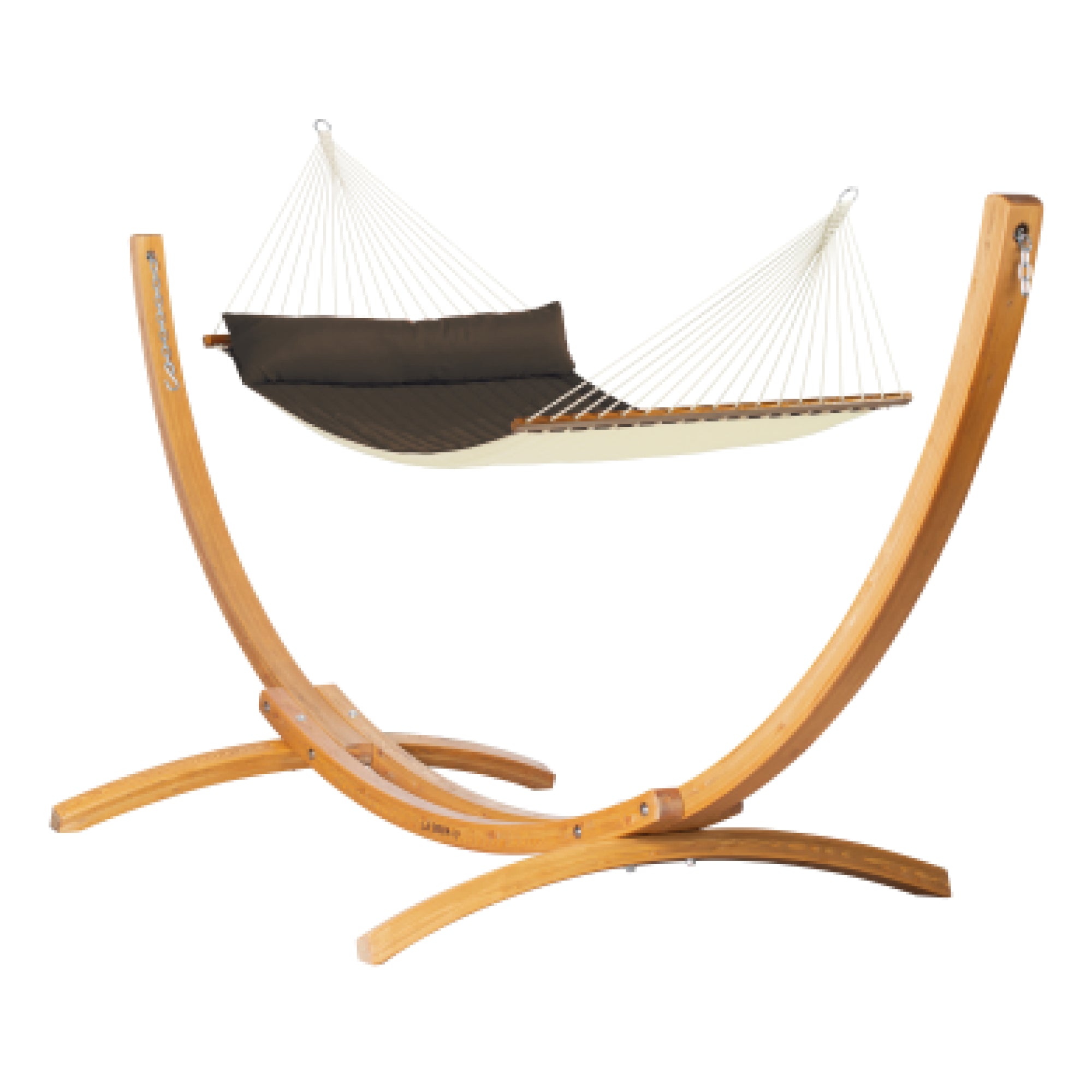 LA SIESTA Alabama Kingsize Hammock with Wooden Stand (Size XL - 140 cm)