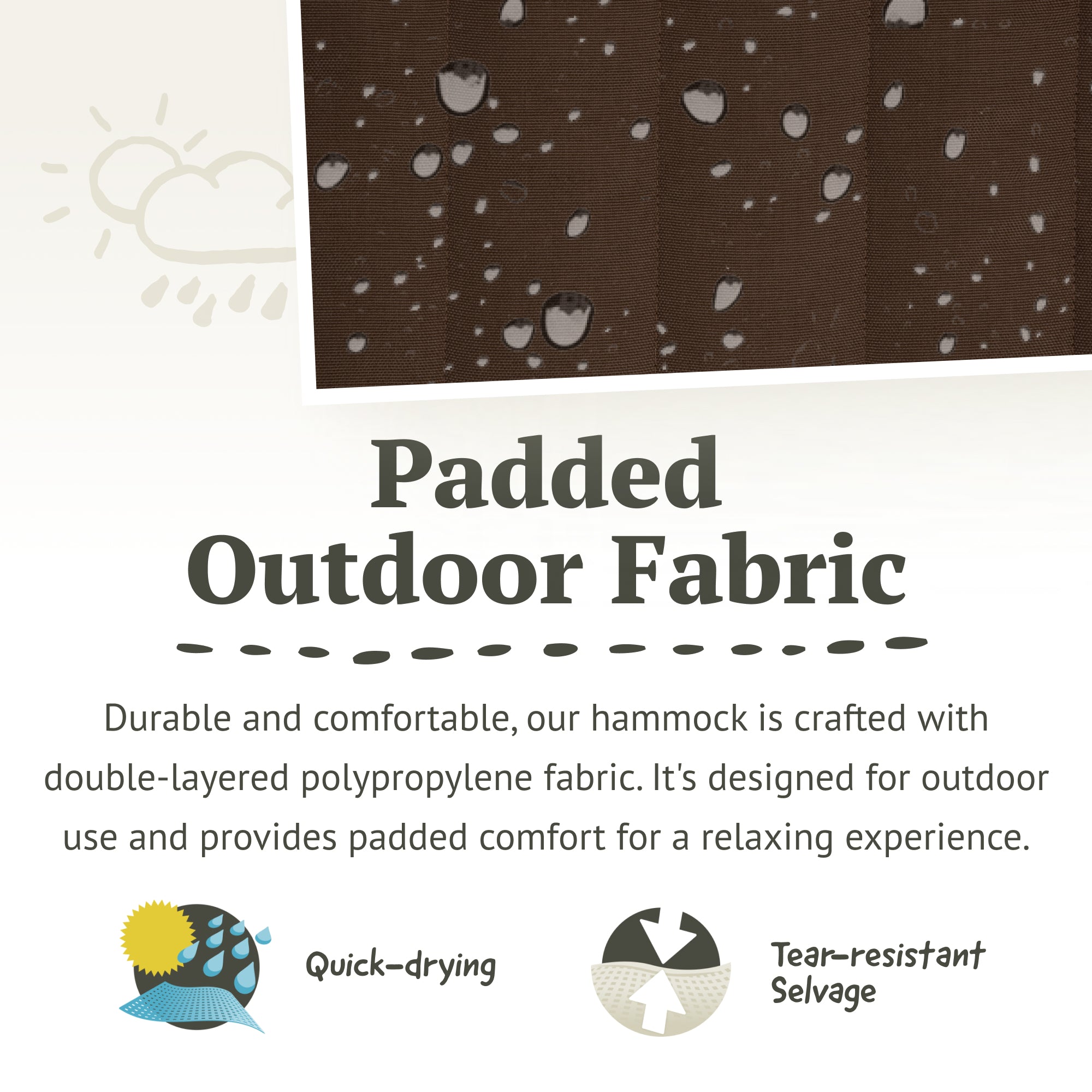 LA SIESTA Alabama Kingsize Hammock Swings offer optimal weight distribution