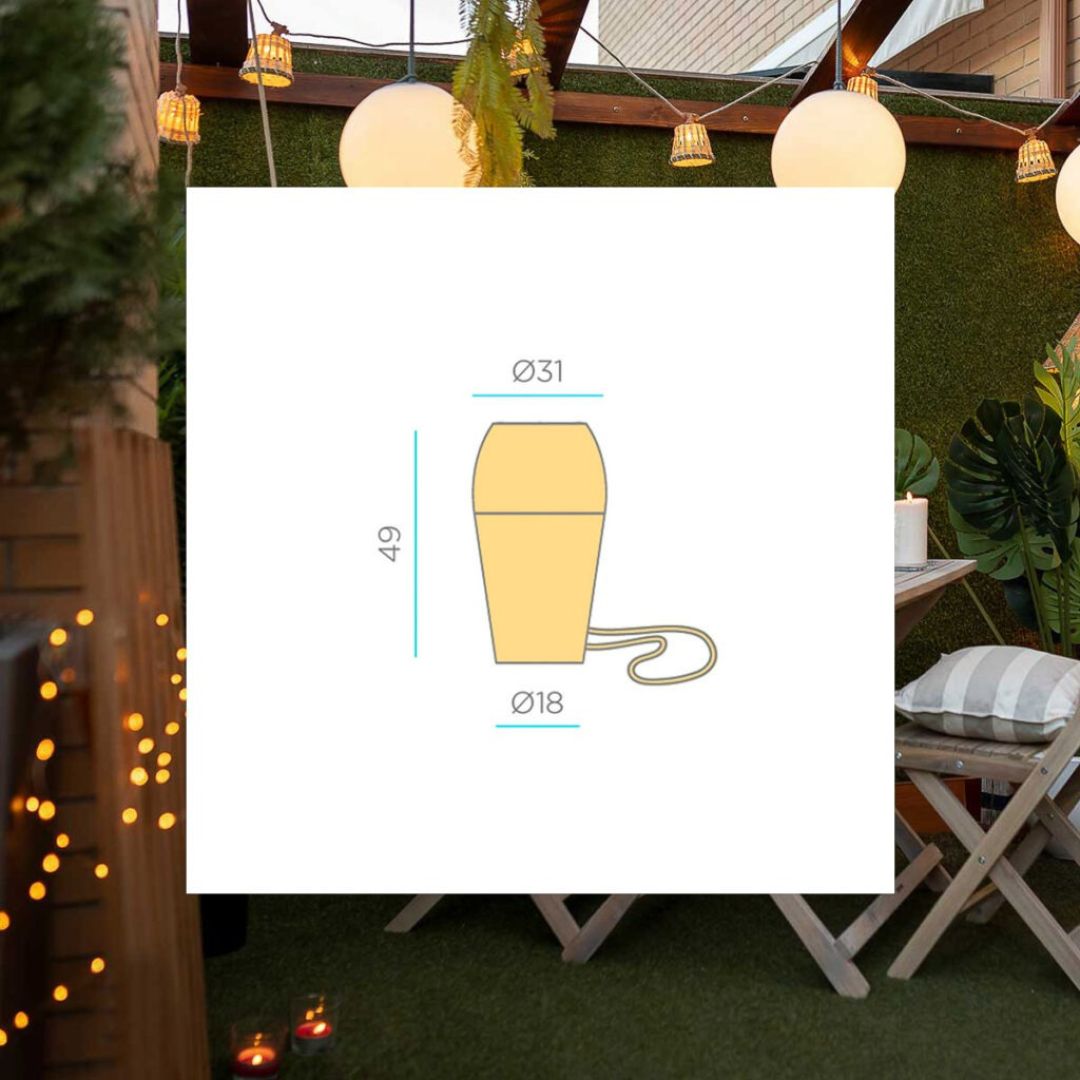 New Garden Saona Wireless Pendant Lamp (H 50 cm)