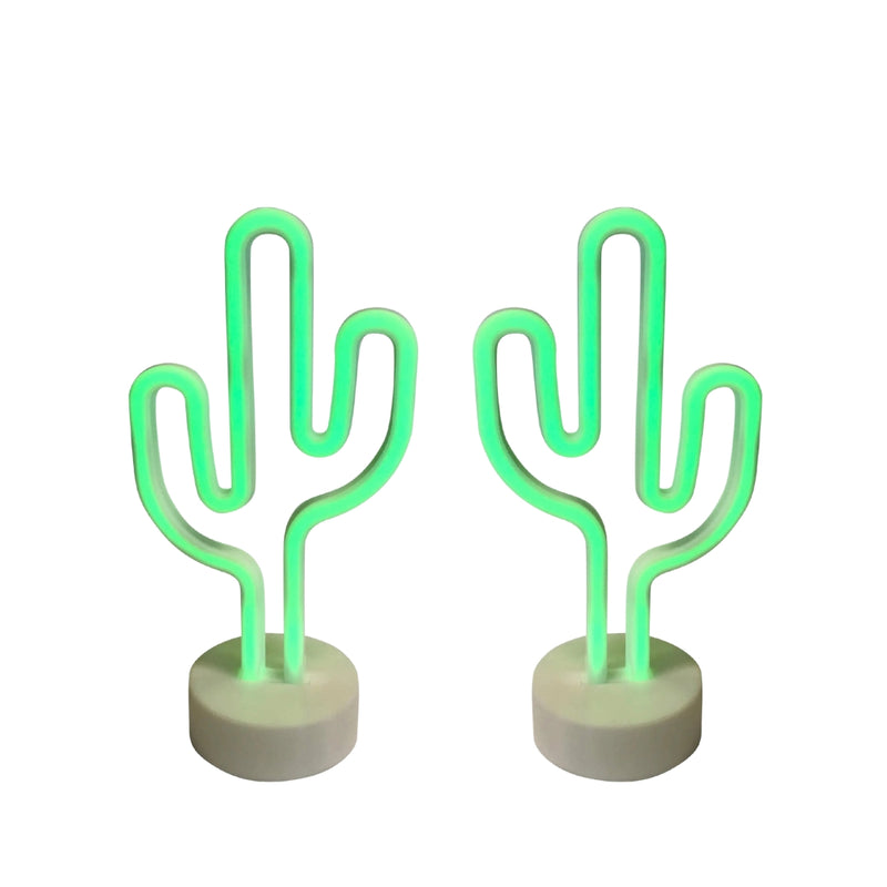 Cactus Neon Lights Set of 2