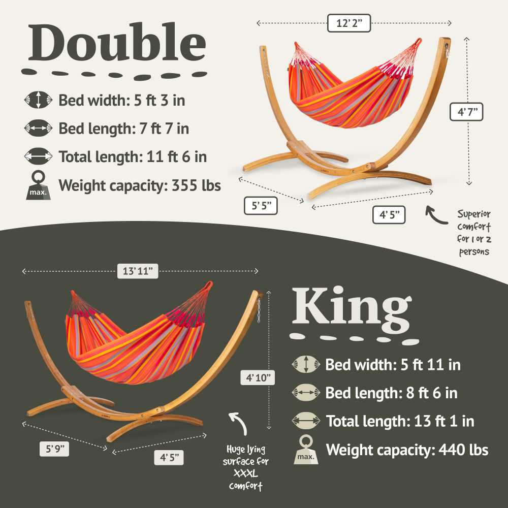 LA SIESTA Brisa classic swing hammock, kingsize (180 cm width) - DesertRiver.shop