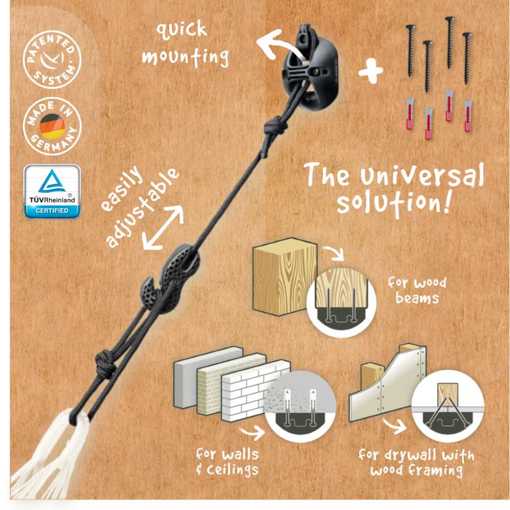 LA SIESTA Brisa classic swing hammock, kingsize (180 cm width) - DesertRiver.shop