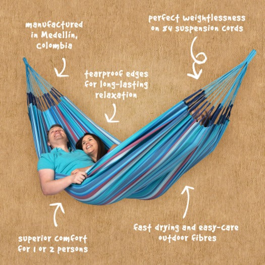 LA SIESTA Brisa classic swing hammock, kingsize (180 cm width) - DesertRiver.shop