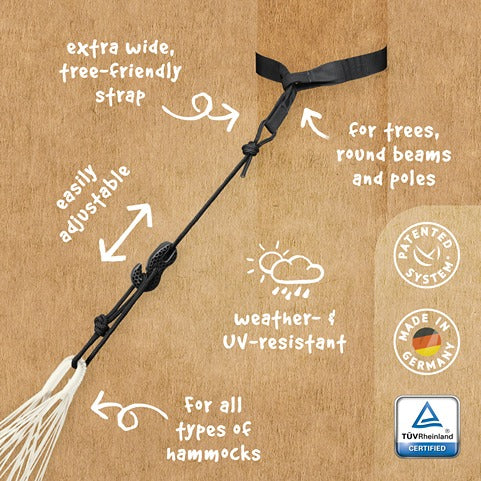 LA SIESTA Brisa classic swing hammock, double (160 cm width) - DesertRiver.shop