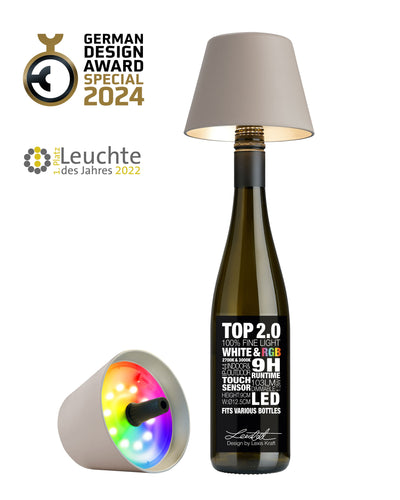 Sompex Top 2.0 Bottle Table Lamp is multi-awarded for its product design