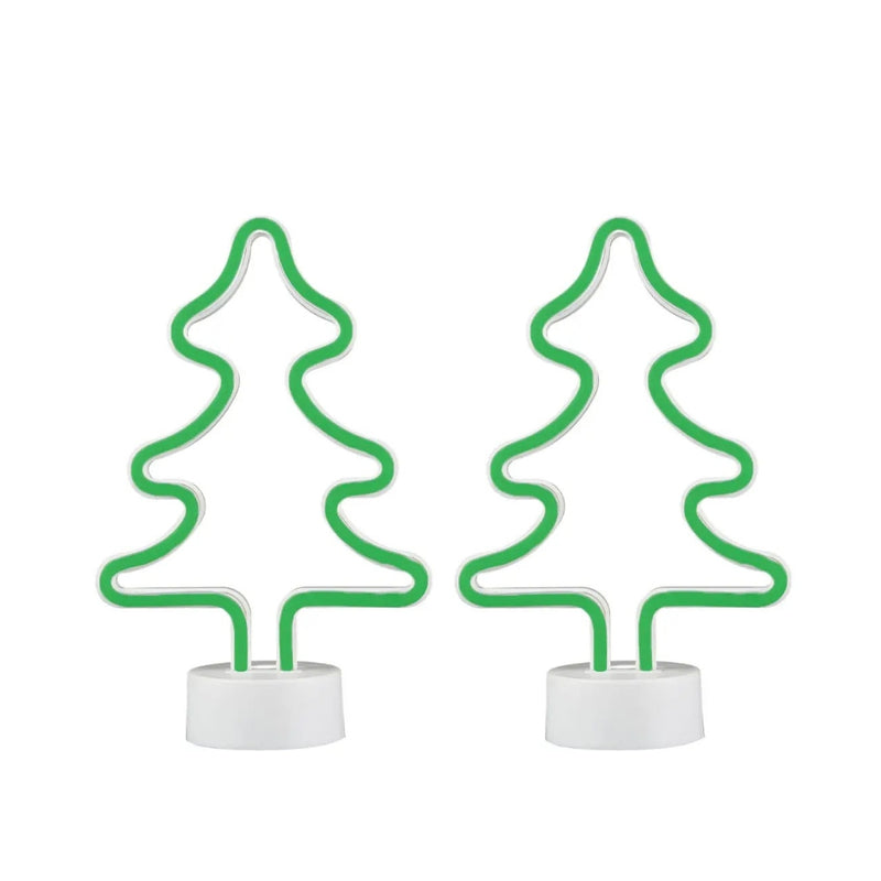 Christmas Tree Neon Lights Set of 2
