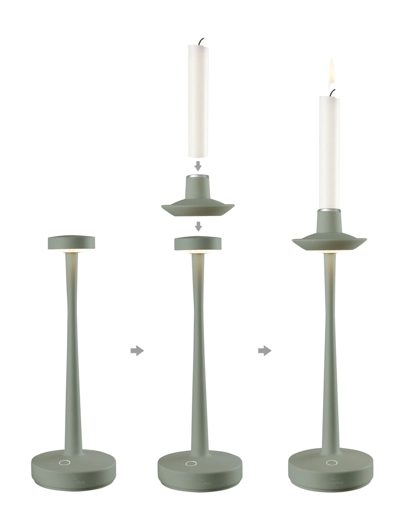 Villeroy & Boch Aarhus Table Lamp with Candle Holder (H 30 cm)