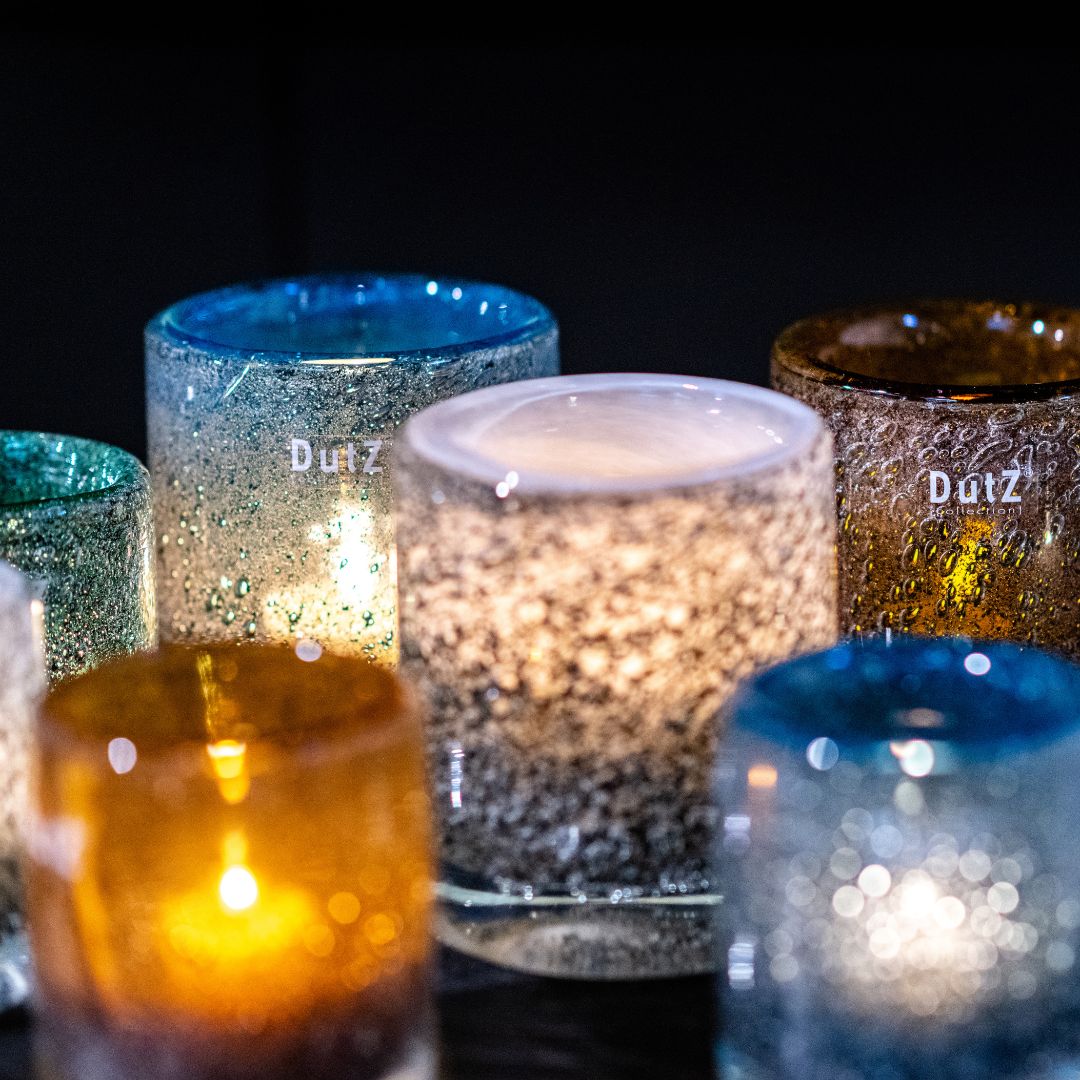 Dutz Cylinder Galaxy Candle Holder (H 10cm)