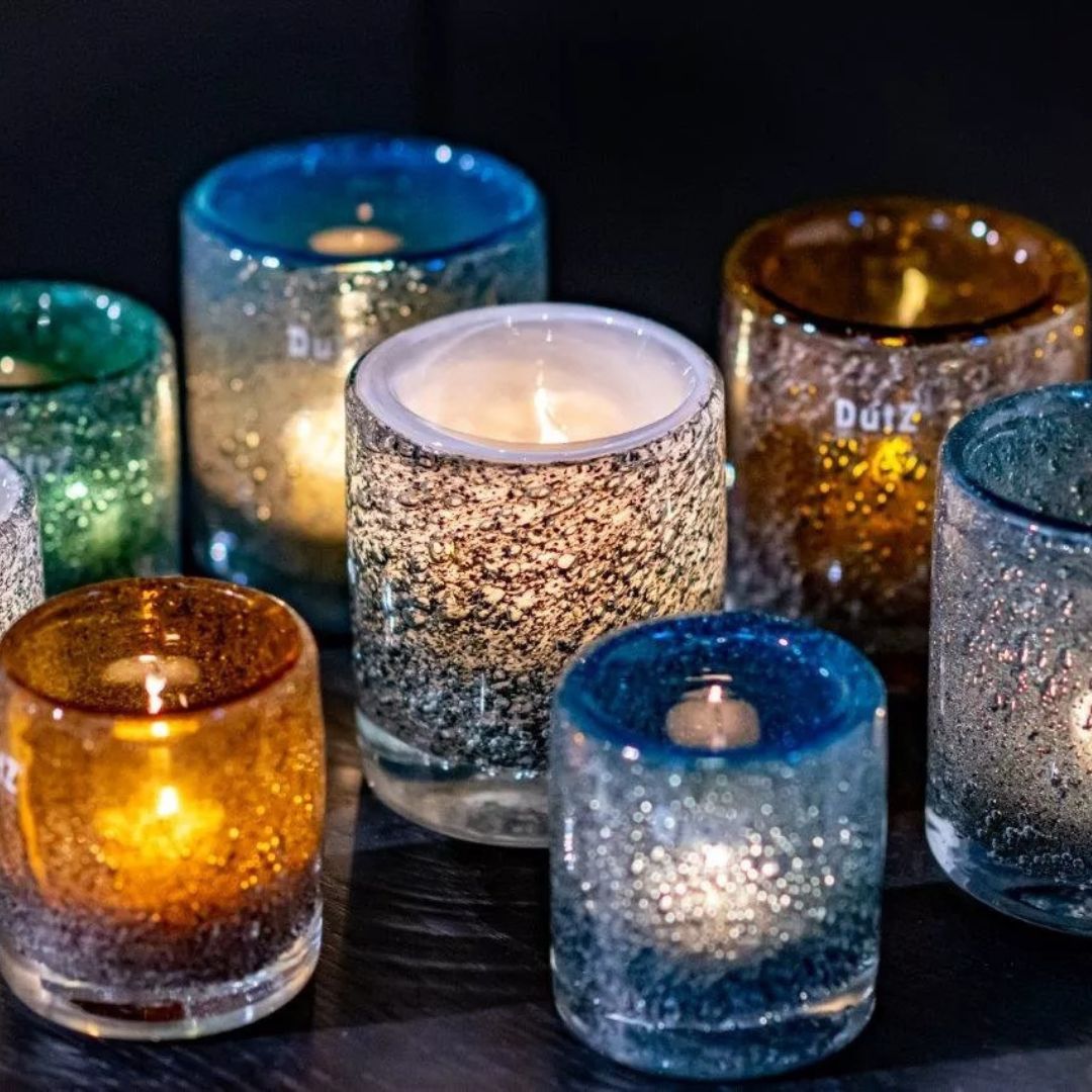 Dutz Cylinder Galaxy Candle Holder (H 10cm)