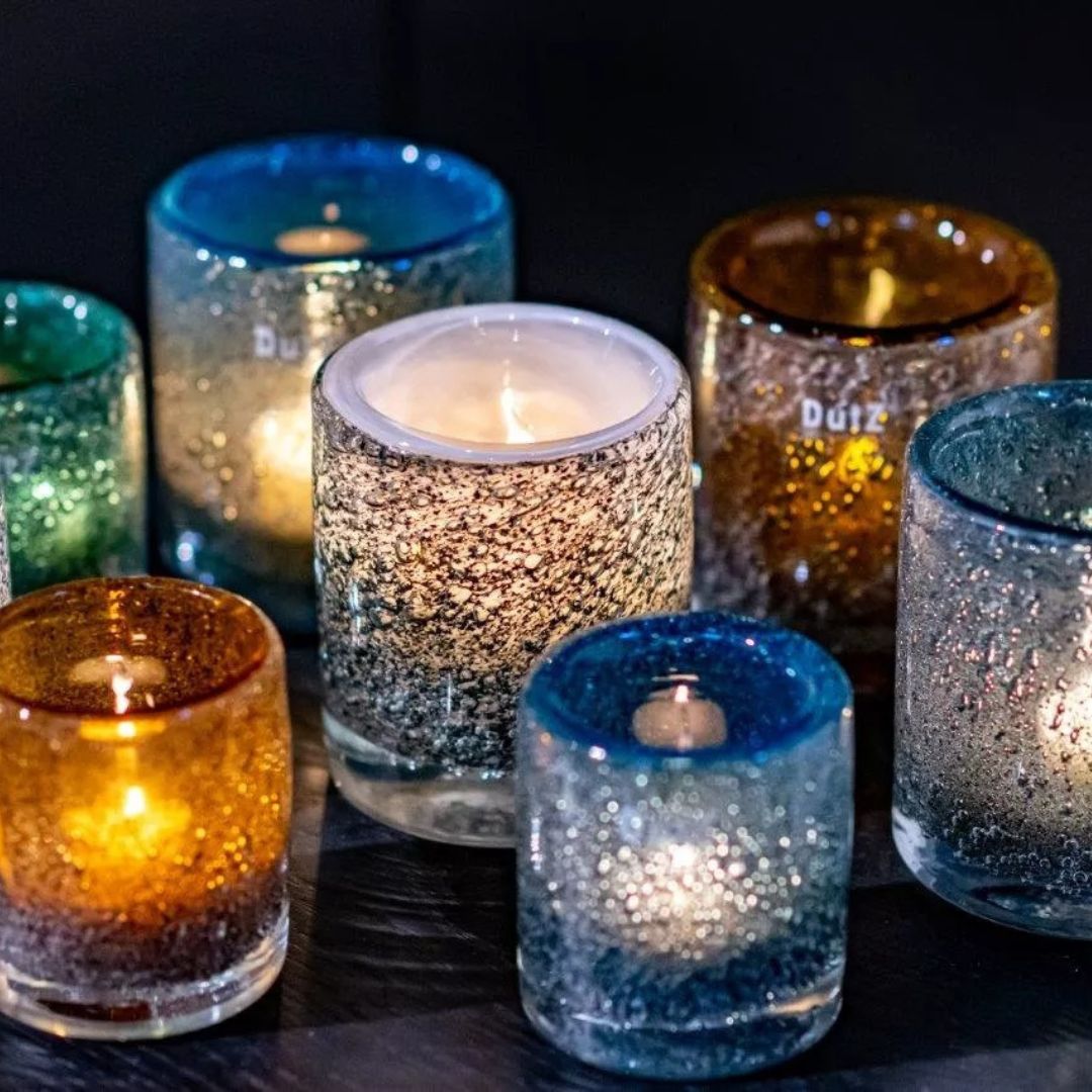 Dutz Cylinder Galaxy Candle Holder (H 10cm)