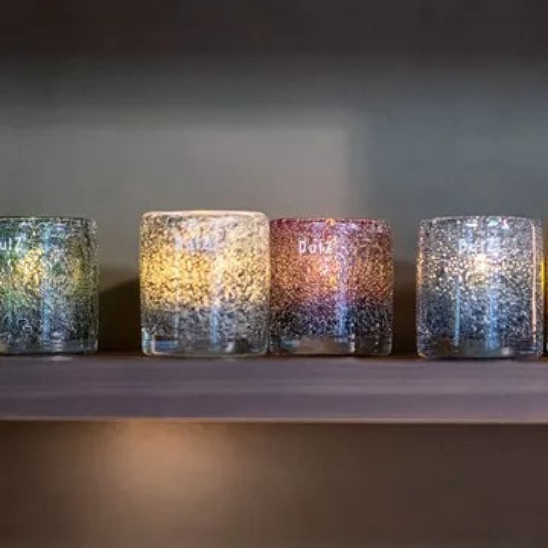 Dutz Cylinder Galaxy Candle Holder (H 10cm)