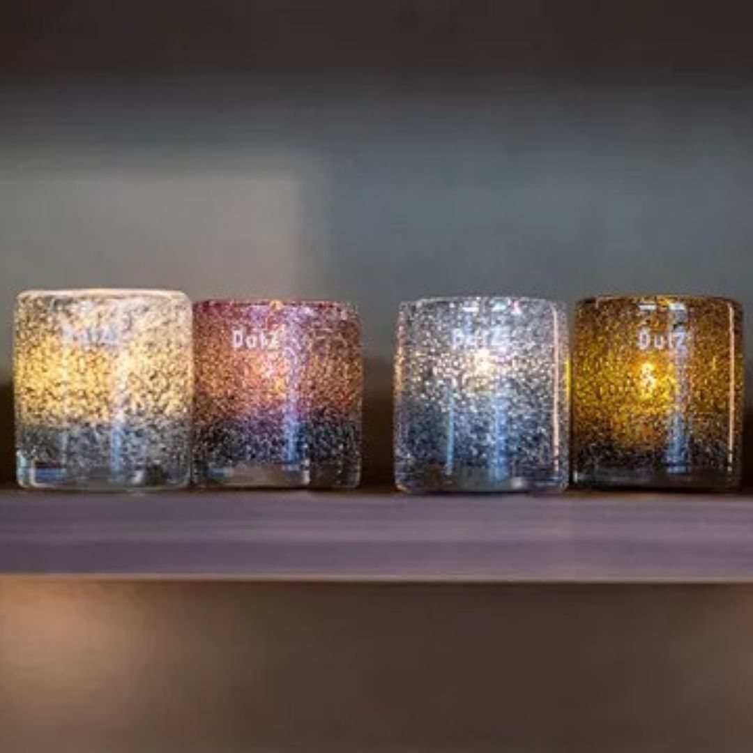 Dutz Cylinder Galaxy Candle Holder (H 10cm)