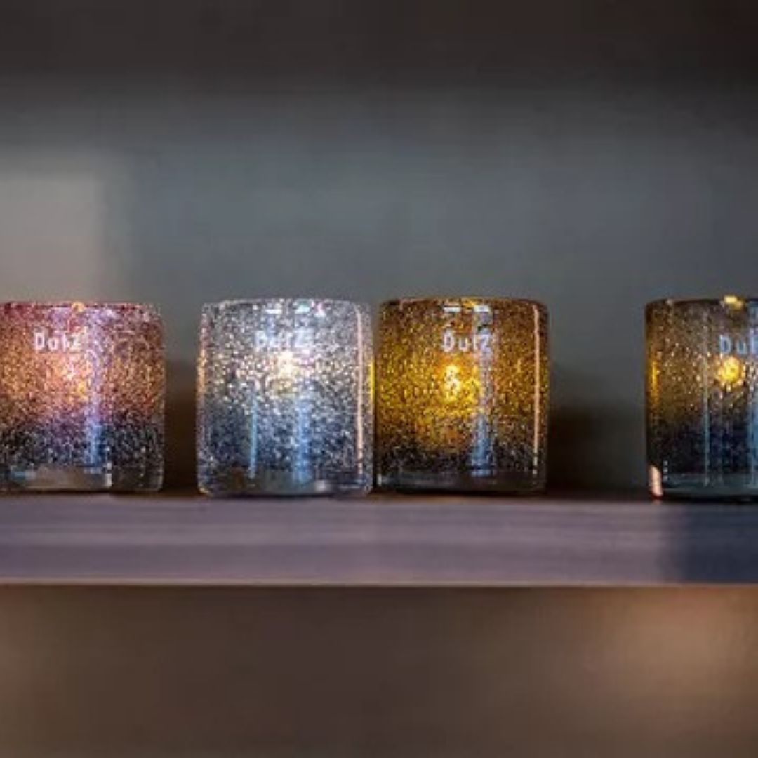 Dutz Cylinder Galaxy Candle Holder (H 10cm)