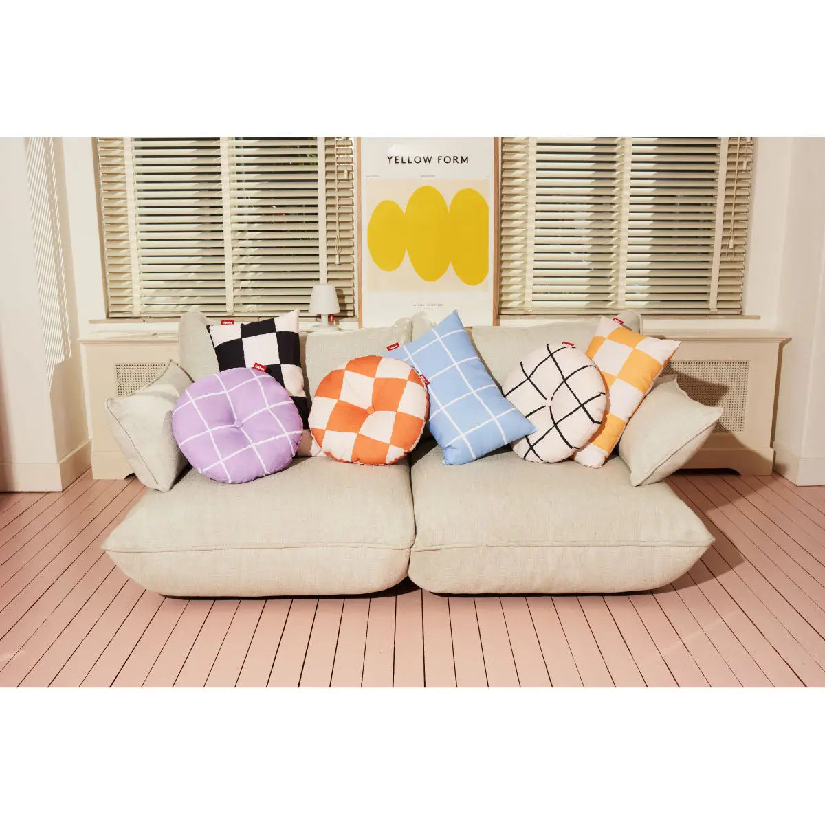 Fatboy Circle outdoor cushion, sunset pink - DesertRiver.shop