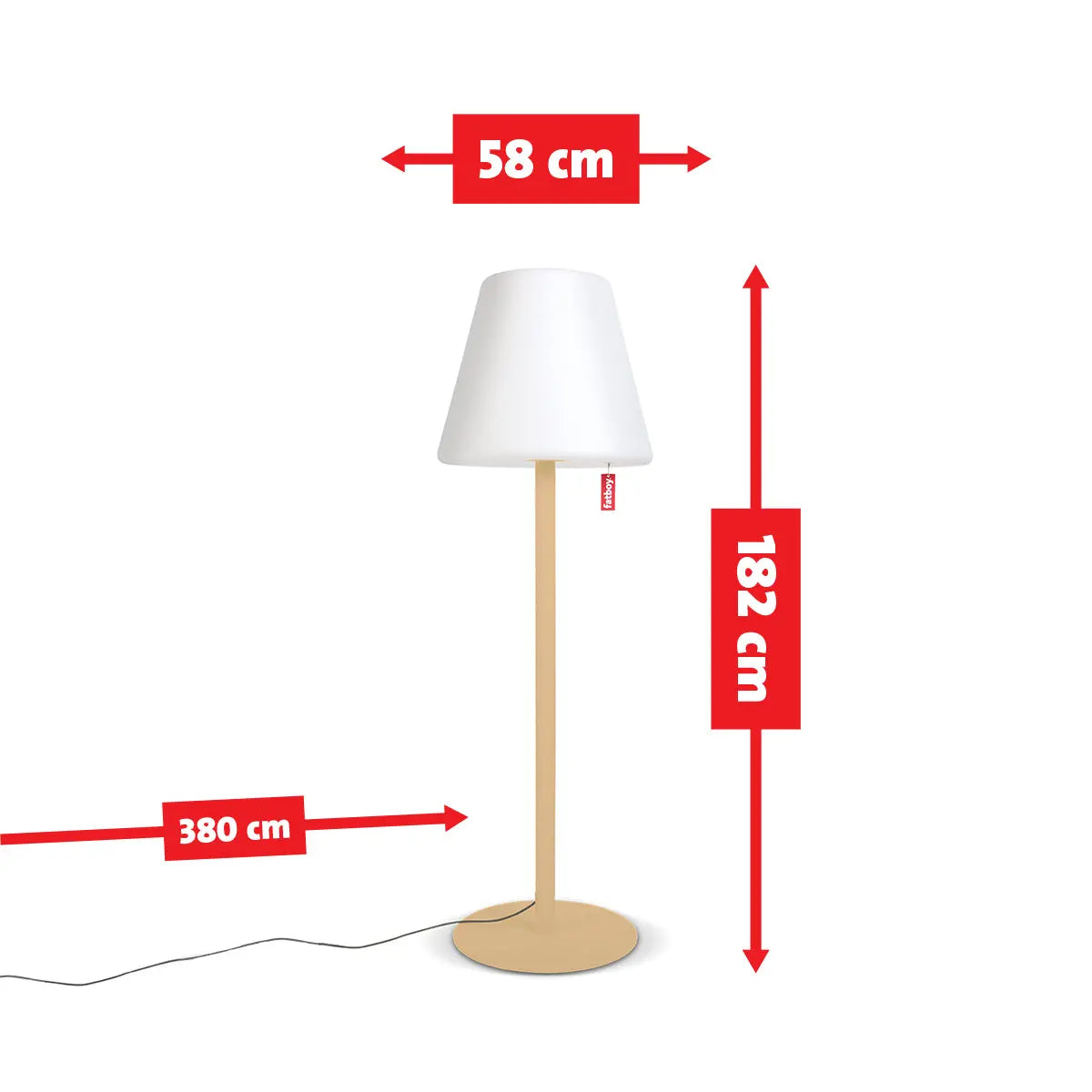 Fatboy Edison the Giant Floor Lamp Dimensions