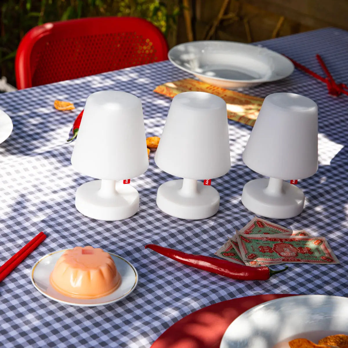 Fatboy Edison the Mini Rechargeable LED Lamps on Side Table