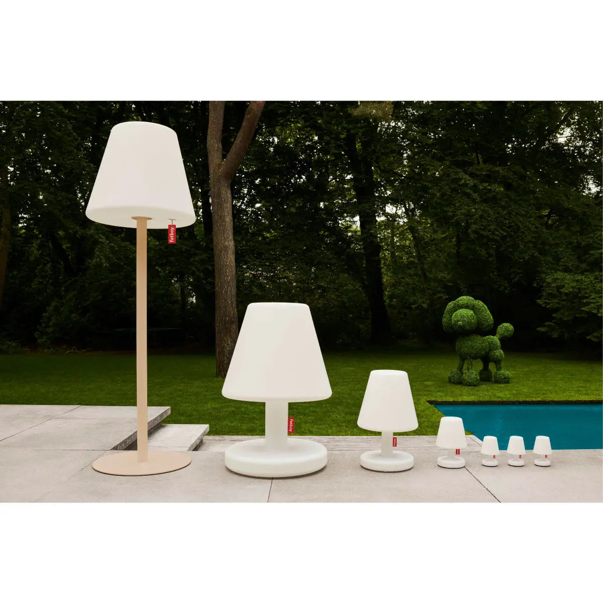 Fatboy Edison the Mini Rechargeable LED Lamps on Coffee Table