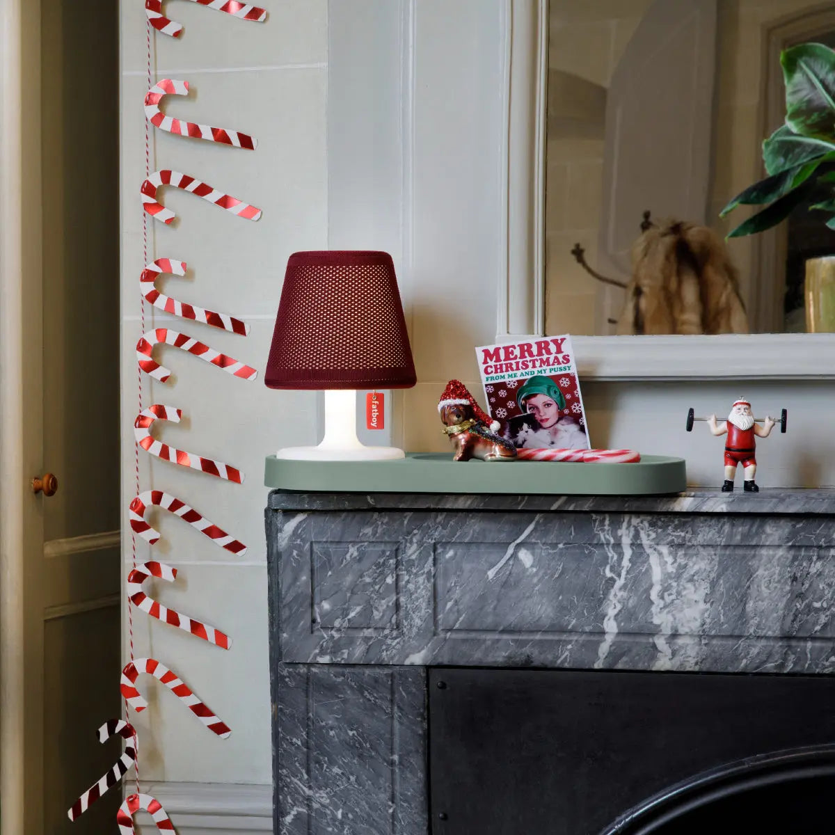 Fatboy Edison the Petit table lamp with shelf and mirror - DesertRiver.shop