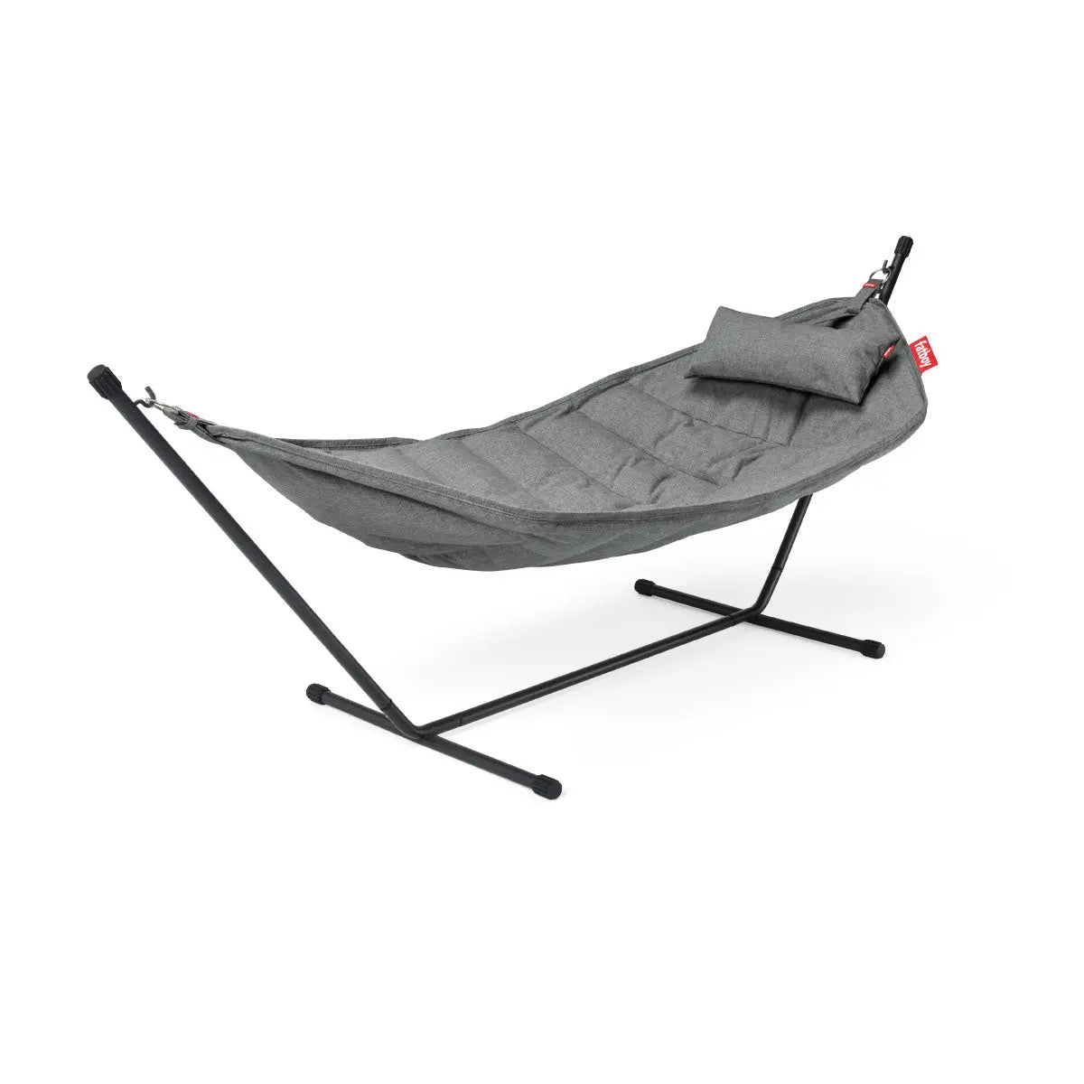 Fatboy Hammock Superb with black frame, rock grey - DesertRiver.shop
