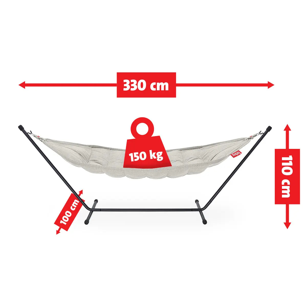 Fatboy Hammock Superb with pillow, mist - DesertRiver.shop