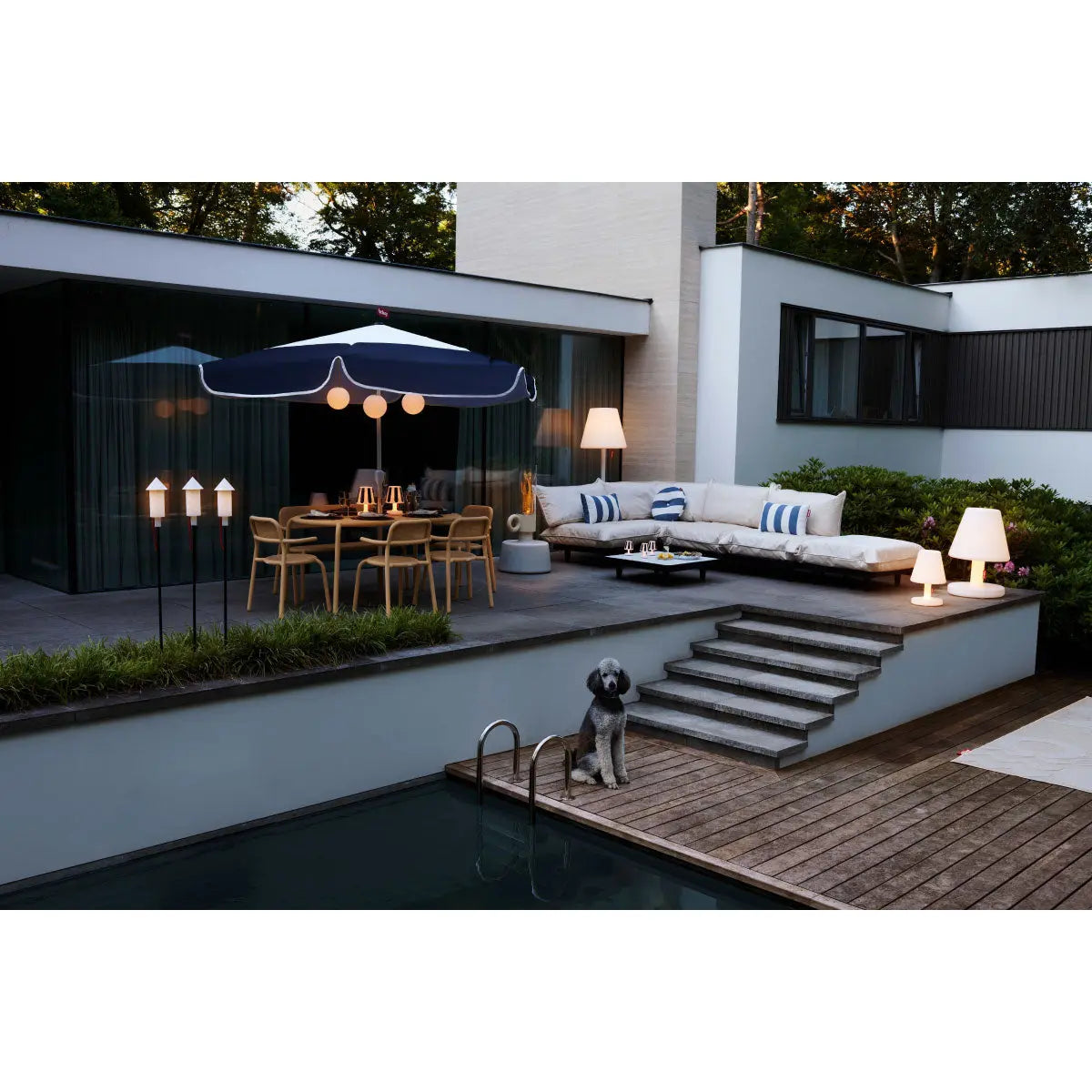 Fatboy Paletti 3-seat sofa with 2 footstools and low table - DesertRiver.shop