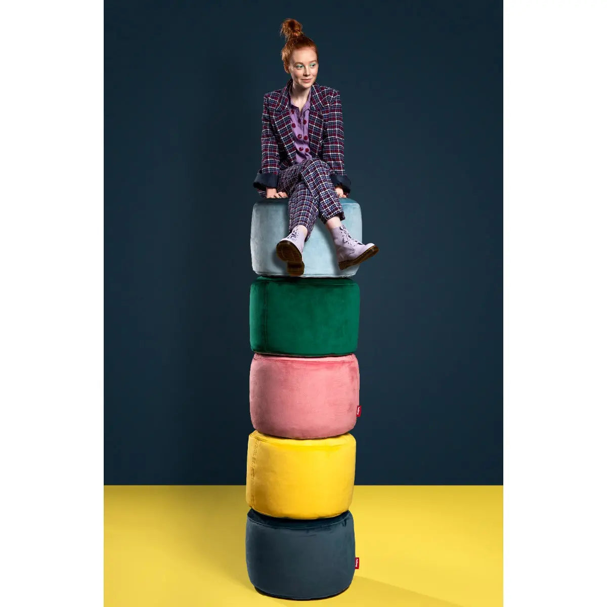 Fatboy Point Pouf in velvet Fatboy