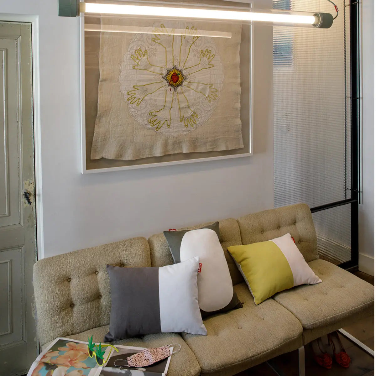 Fatboy Pop throw pillow, matcha - DesertRiver.shop