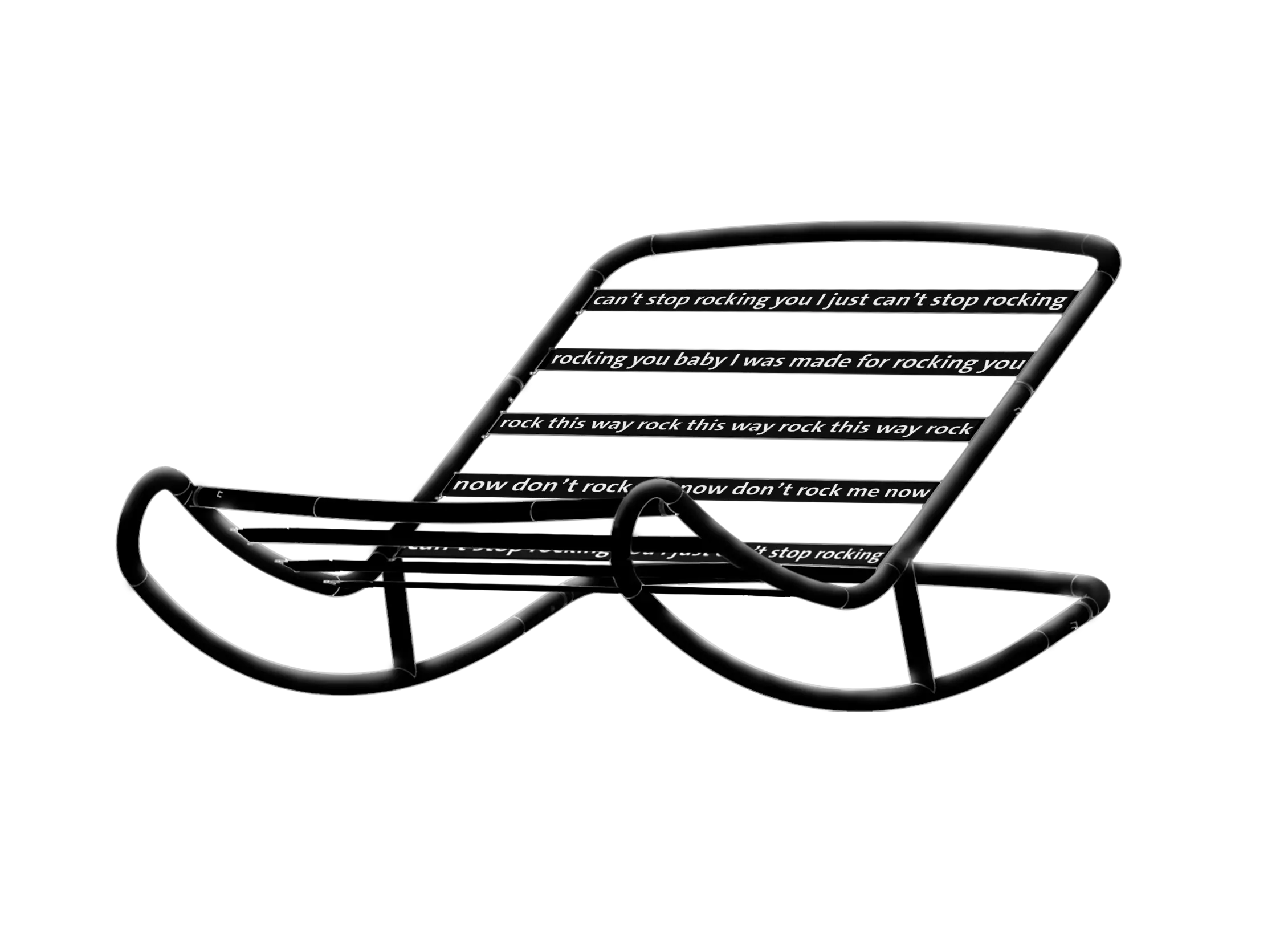 Fatboy Rock & roll rocking chair, black Fatboy