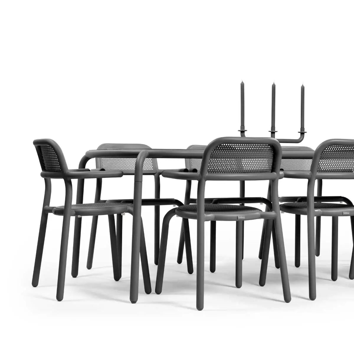 Fatboy Toni 8-seat dining table and chair set 