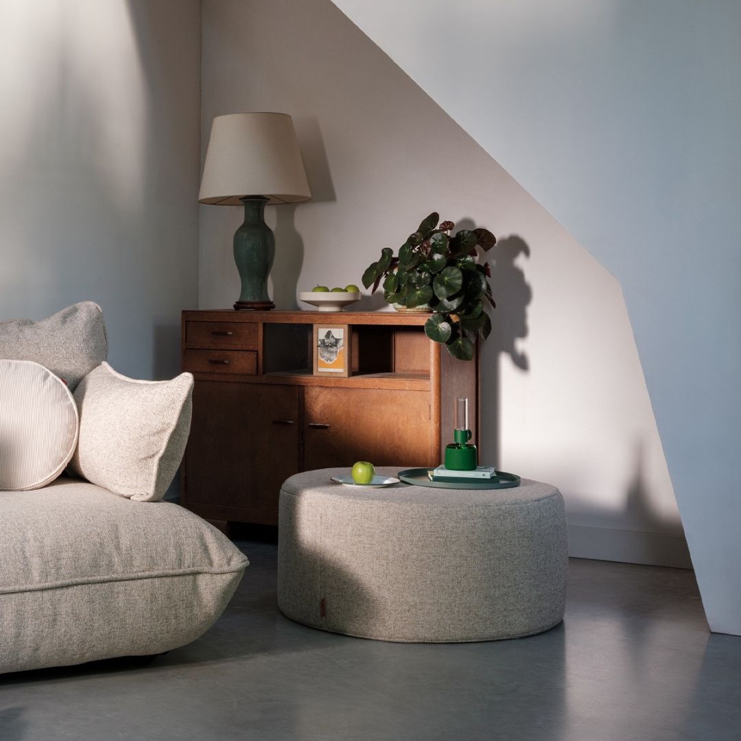 Fatboy Pfffh Boucle Recycled Round Ottoman