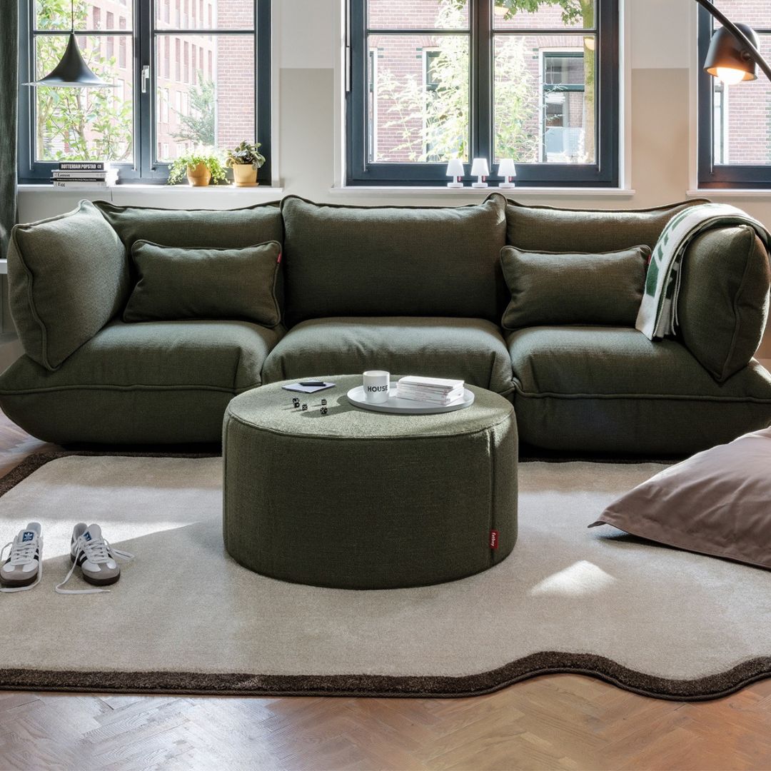 Fatboy Pfffh Boucle Recycled Round Ottoman