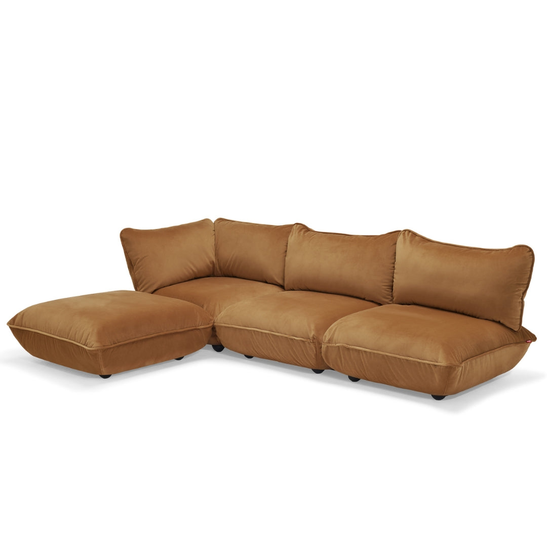 Fatboy Sumo Velvet Recycled L-Shape Sofa Set - 40% OFF