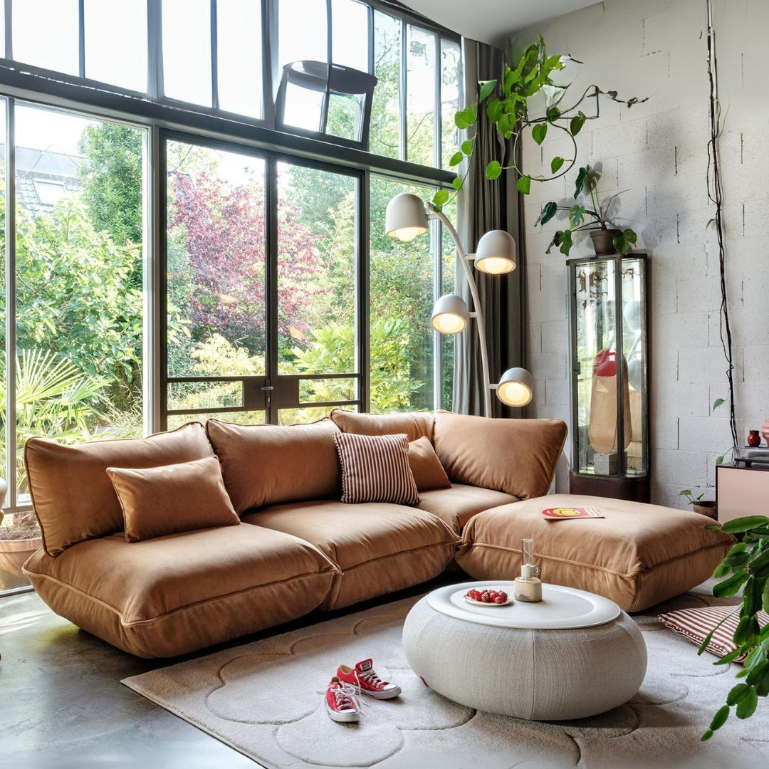 Fatboy Sumo Velvet Recycled L-Shape Sofa Set - 40% OFF