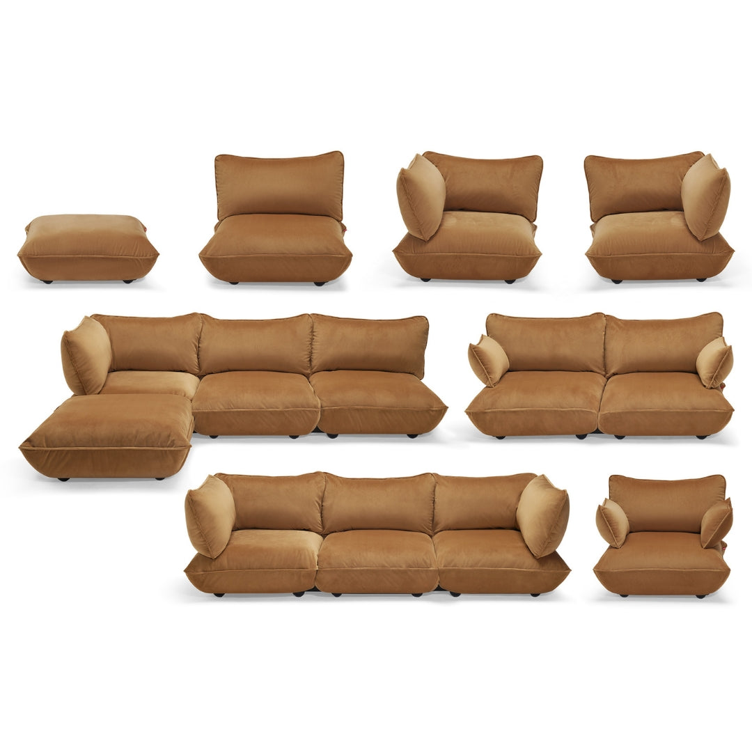 Fatboy Sumo Velvet Recycled L-Shape Sofa Set - 40% OFF