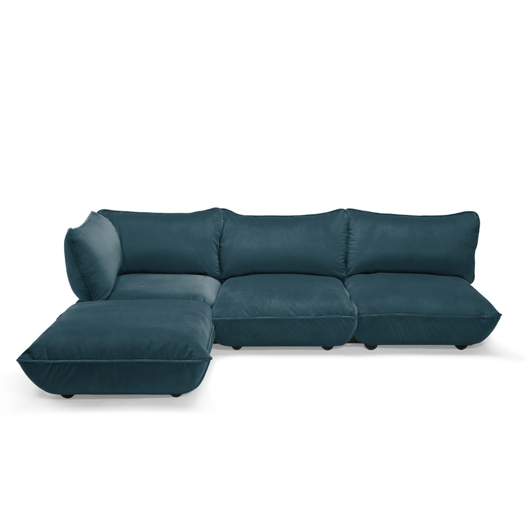Fatboy Sumo Velvet Recycled L-Shape Sofa Set - 40% OFF
