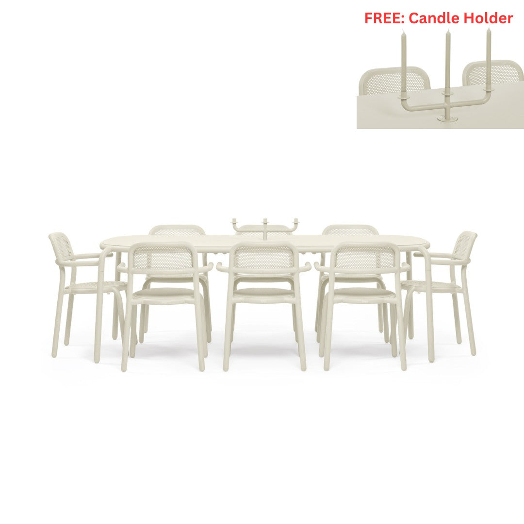 Fatboy Toni Tablo Outdoor Dining Table and Chair Set - Desert Colour