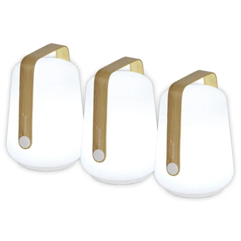 Fermob Balad set of 3 mini table lamps, bamboo (H12cm) - DesertRiver.shop