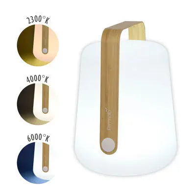 Fermob Balad table lamp, bamboo (H25cm) - DesertRiver.shop