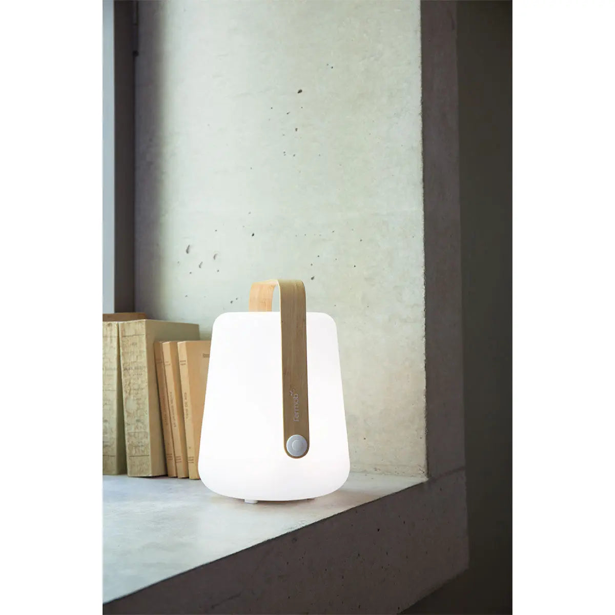 Fermob Balad table lamp, bamboo (H25cm) - DesertRiver.shop