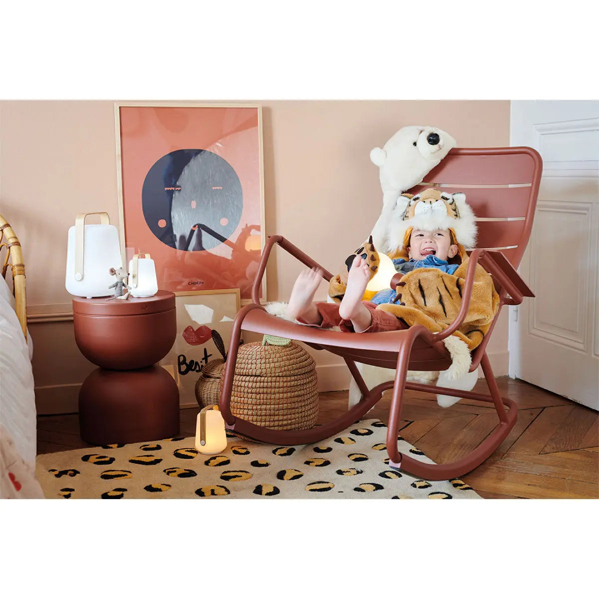 Fermob Balad table lamp, bamboo (H38cm) - DesertRiver.shop