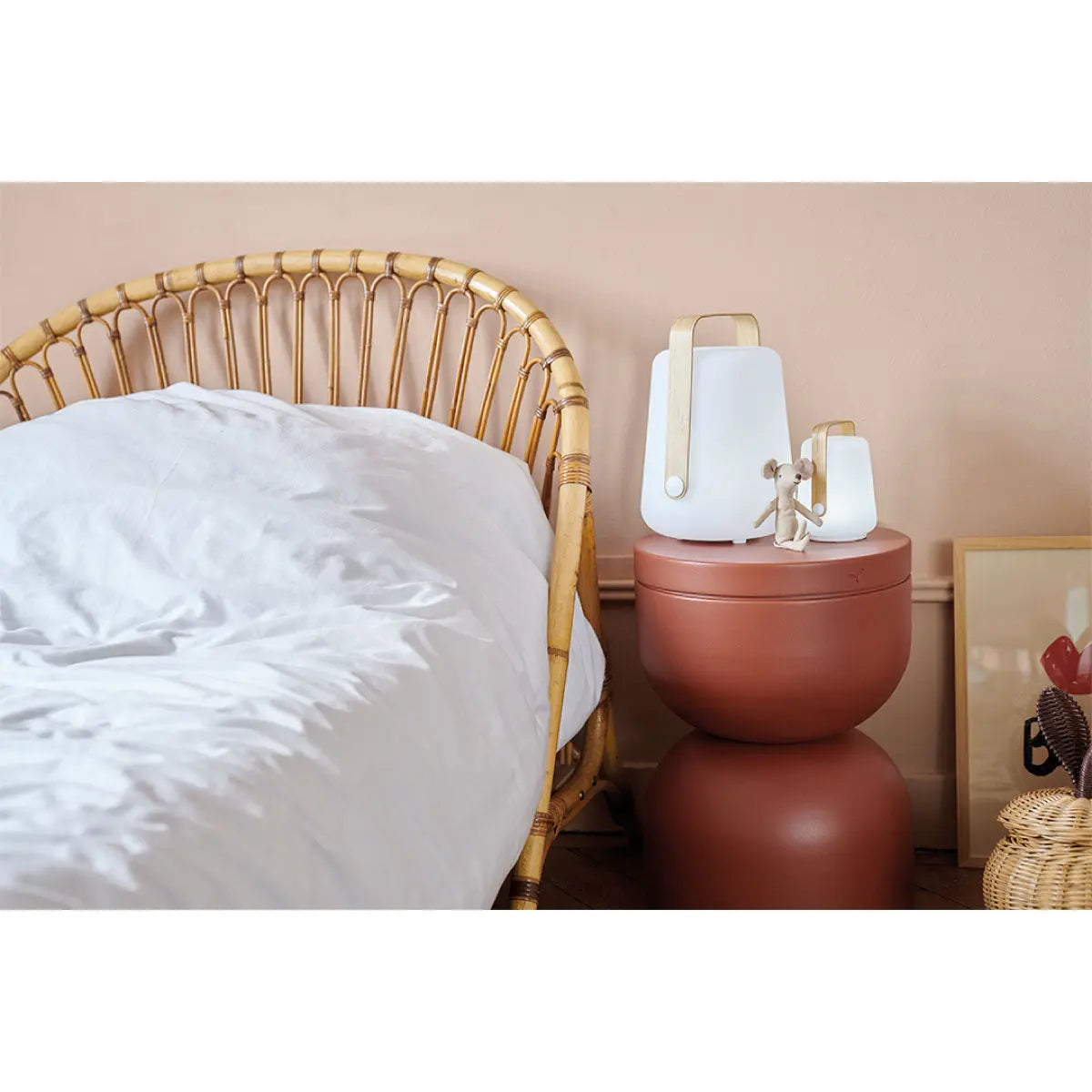 Fermob Balad table lamp, bamboo (H38cm) - DesertRiver.shop