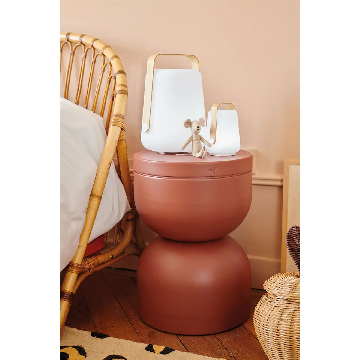 Fermob Balad table lamp, bamboo (H38cm) - DesertRiver.shop