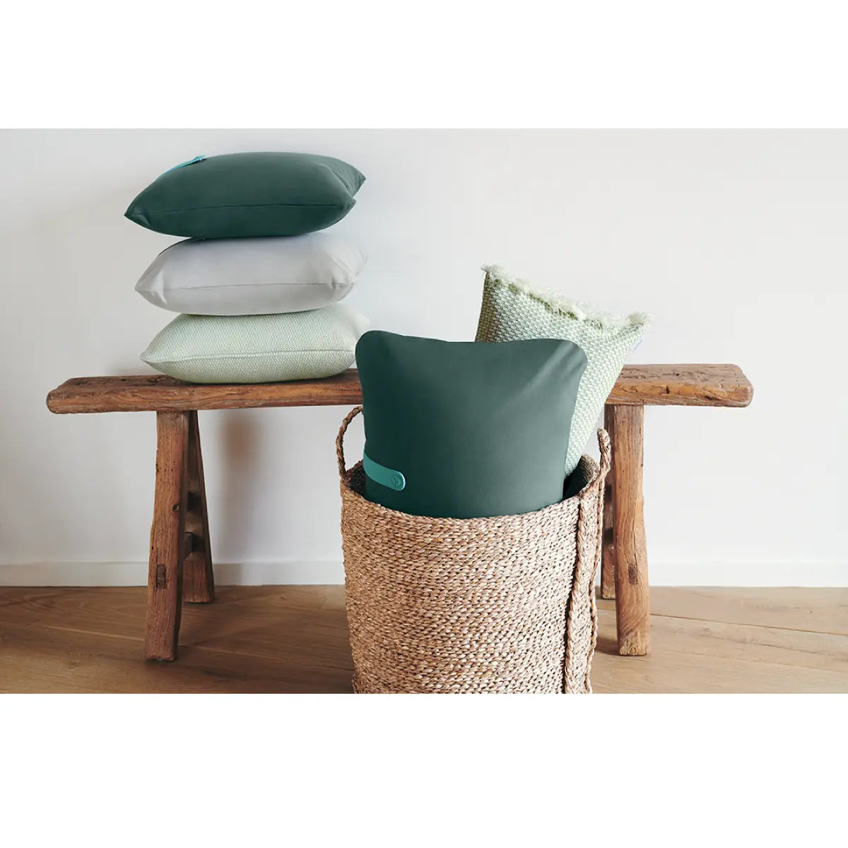 Fermob Colour Mix cushion, safari green (44 x 30 cm) - DesertRiver.shop
